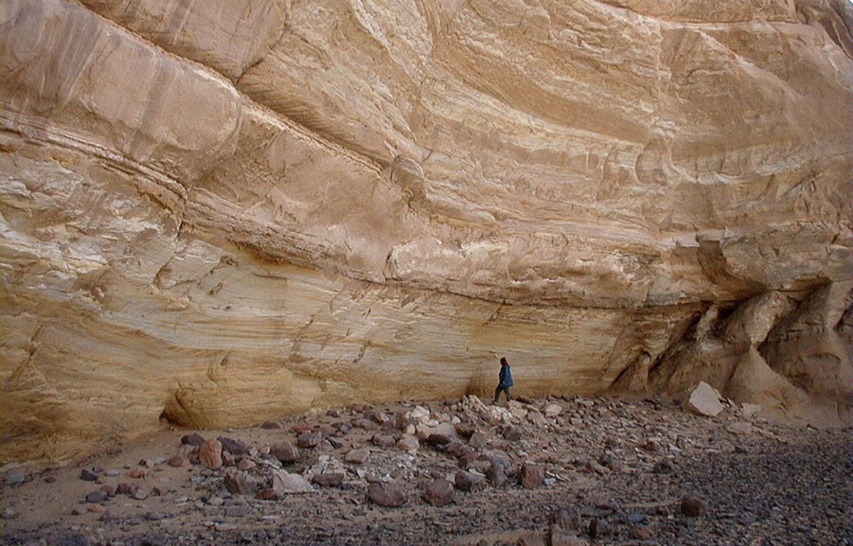 Takarkori rock shelter in southwestern Libya